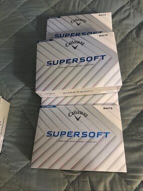 Callaway Supersoft Golf Ball Dozen Boxes - White with Blue Logo 48 golf balls